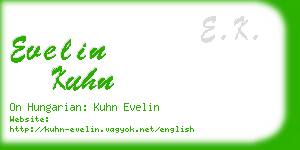 evelin kuhn business card